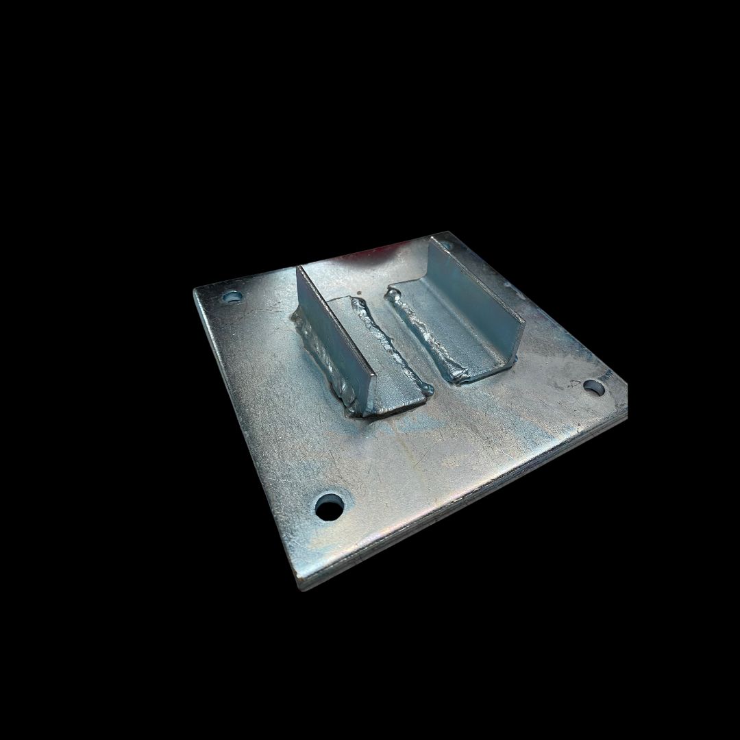 Steel Plate For Small Post  3 3/8"