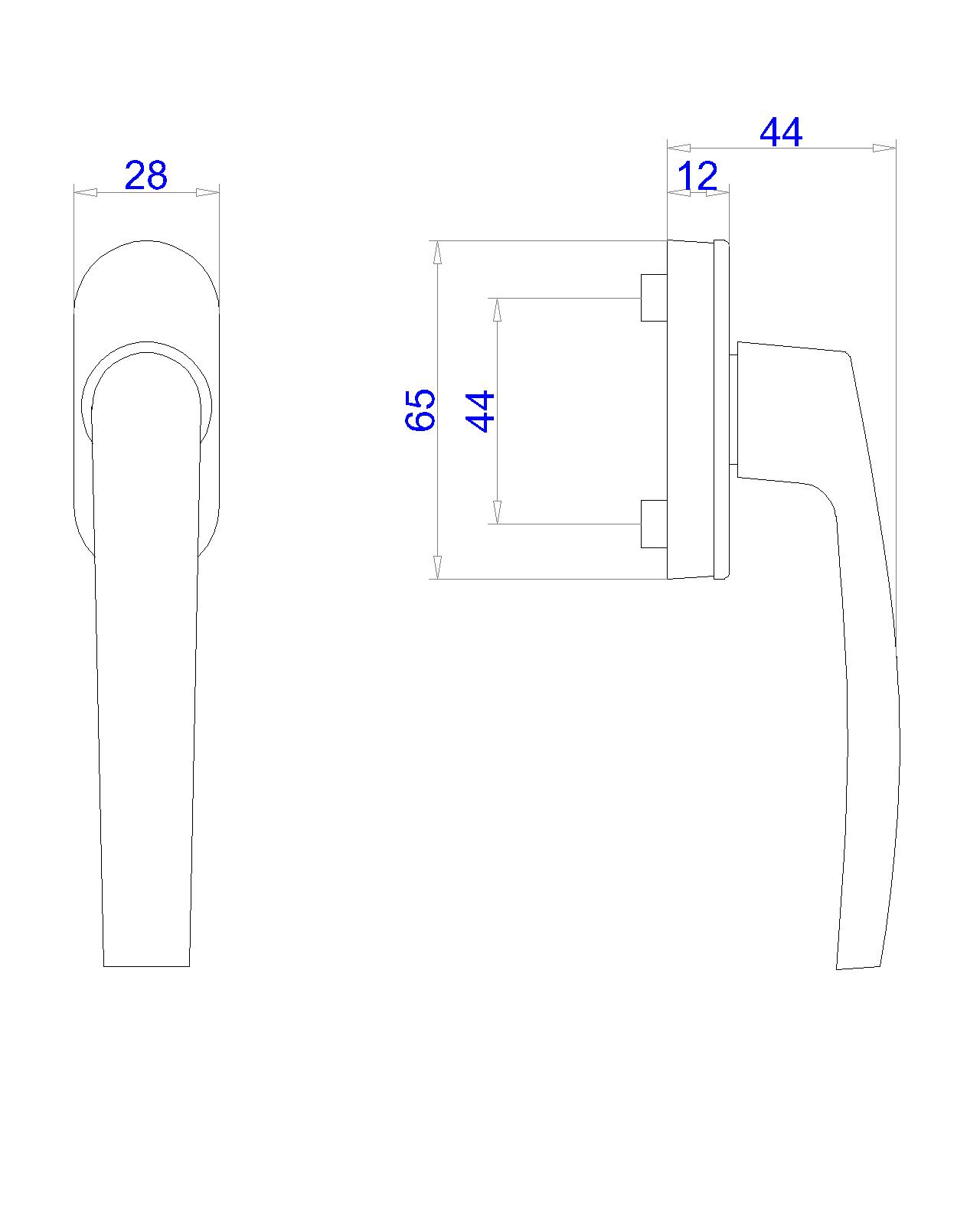 New Short Handle,No Spindle