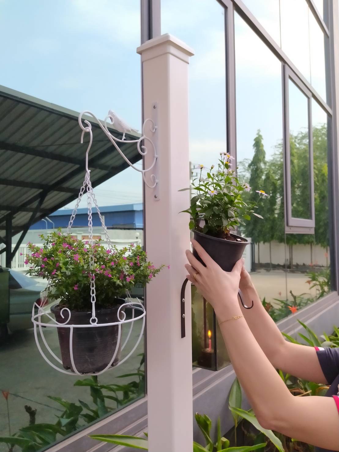 เสายูพีวีซีตกแต่งสวน พร้อมฝาครอบ