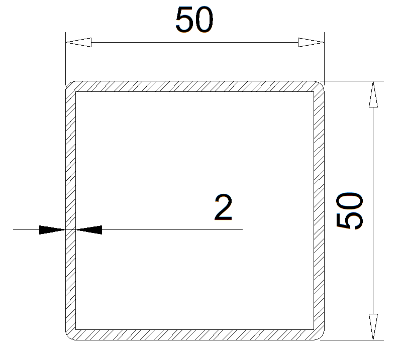 Steel For Square Post 90 /33-597.016