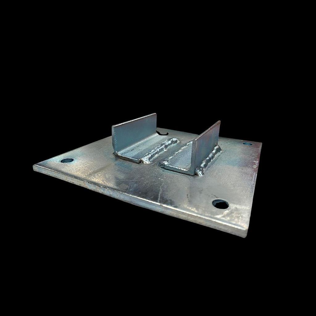 เพลทเหล็กยึดเสาเล็ก 3 3/8"