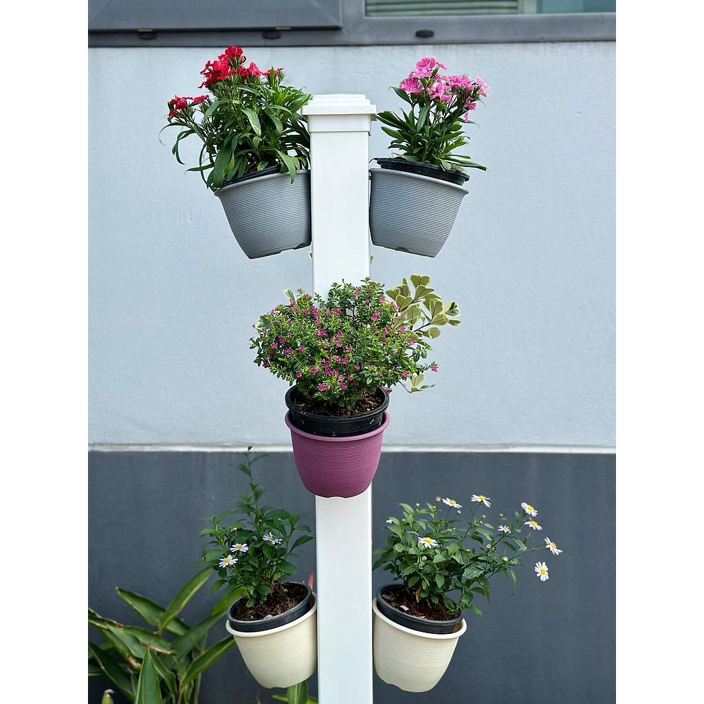 เสายูพีวีซีตกแต่งสวน พร้อมฝาครอบ