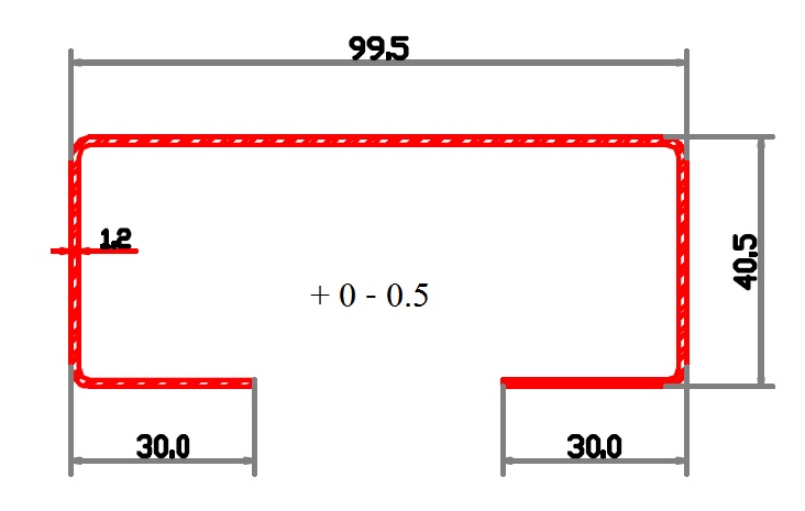 เหล็กประตูบานสวิง (เสาใหญ่ 40) /33-597.018