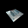 Steel Plate For Small Post  3 3/8"