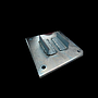Steel Plate For Small Post  3 3/8"