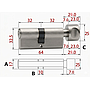 Knob Cylinder 32-32mm