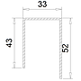 Steel For Casement Door Sash /33-597.006