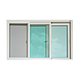 หน้าต่างบานเลื่อนสาม+มุ้งuPVC
