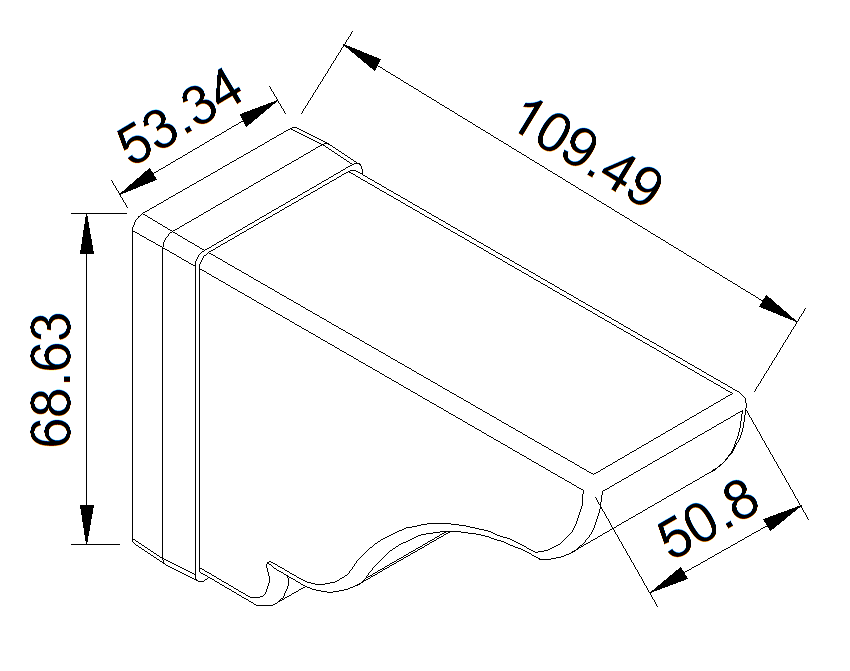 Rail Pergola Cap
