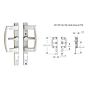 Patio Handle Locking Set
