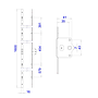 Casement Door Gear; No Key