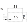 Steel For T/Z Mullion